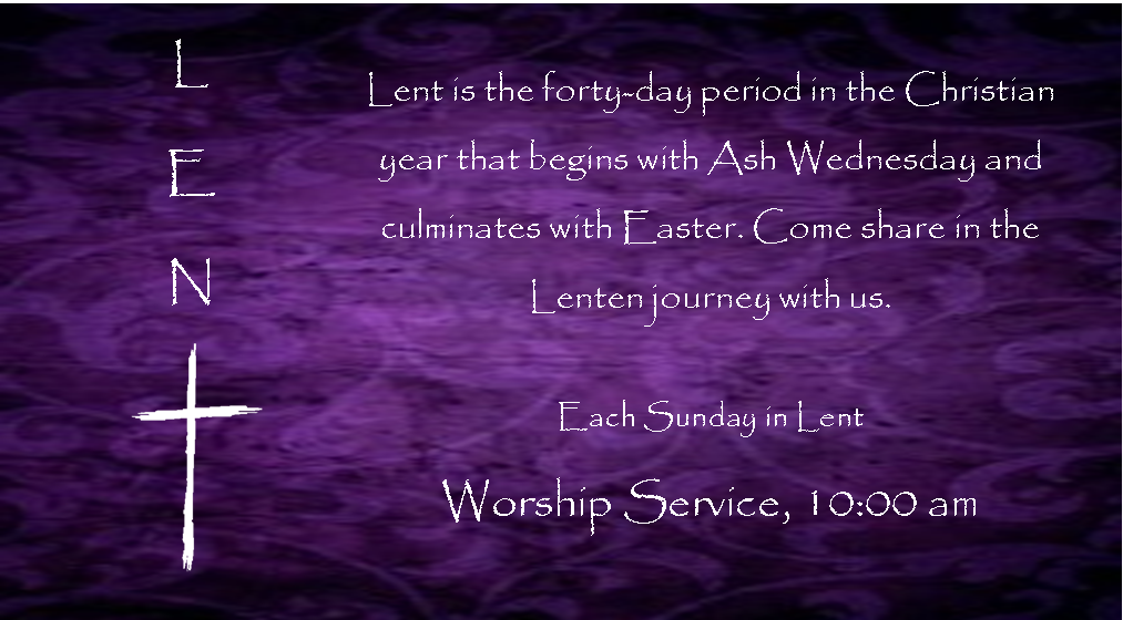 WORSHIP: Lent